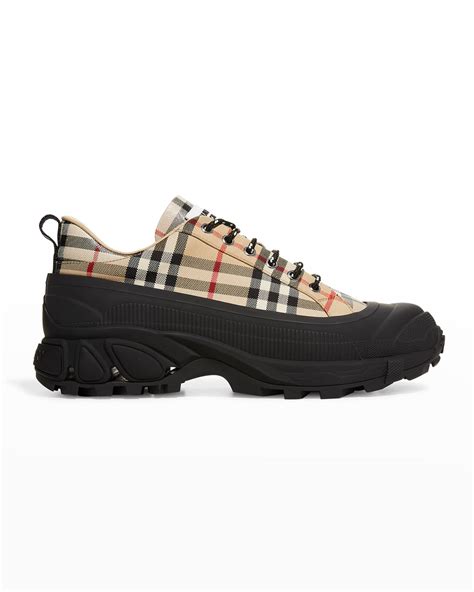 burberry mens arthur sneakers|burberry vintage check high top.